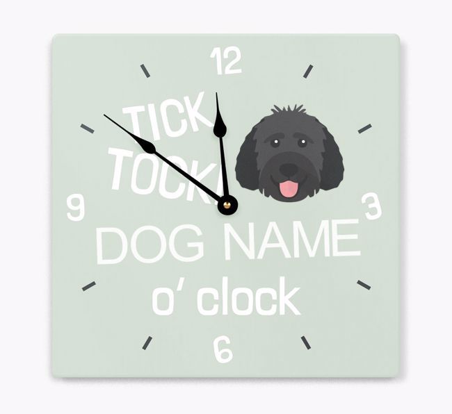 Tick Tock 'O' Clock: Personalised {breedFullName} Wall Clock